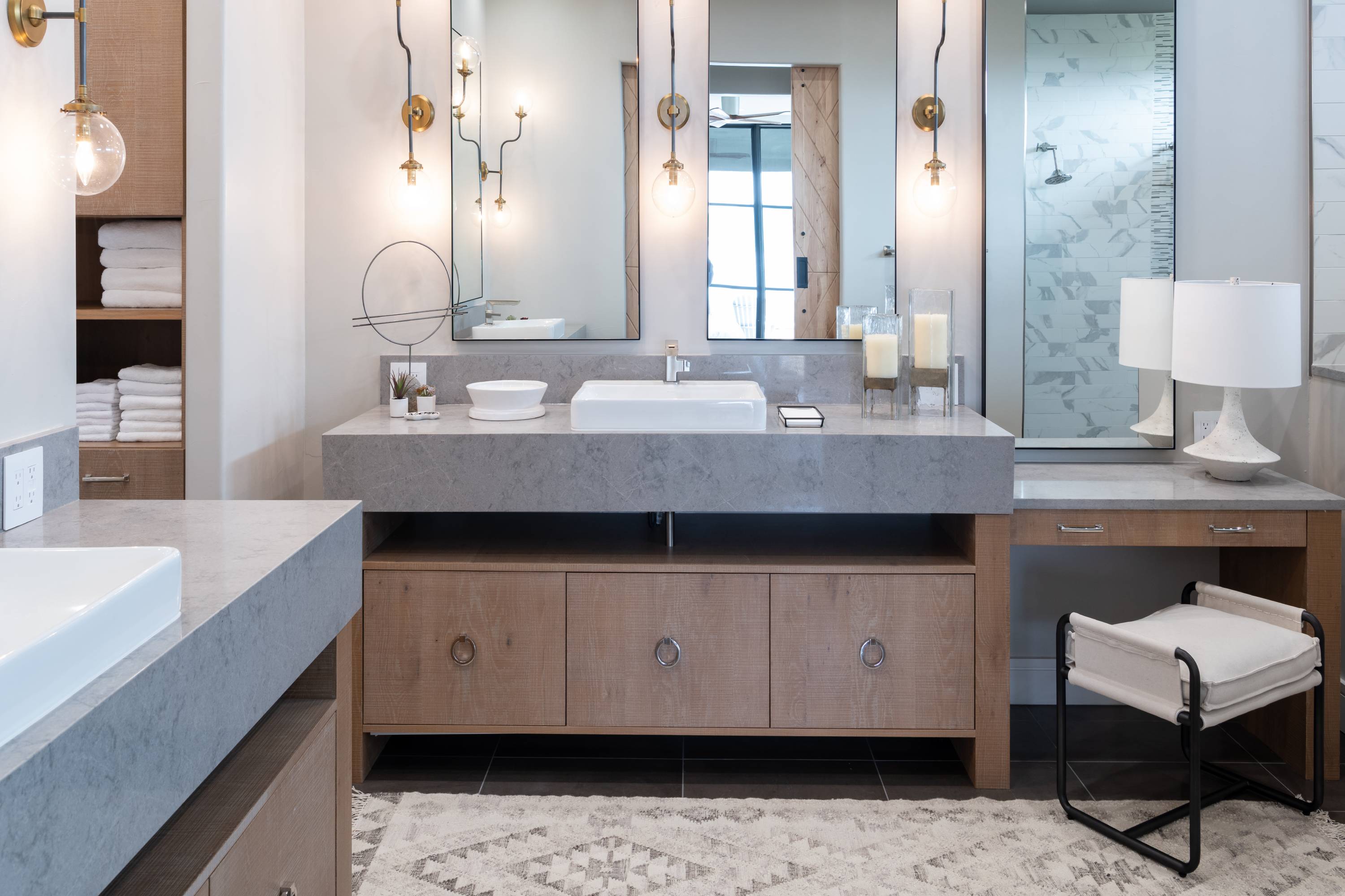 Matte Burlap Bath